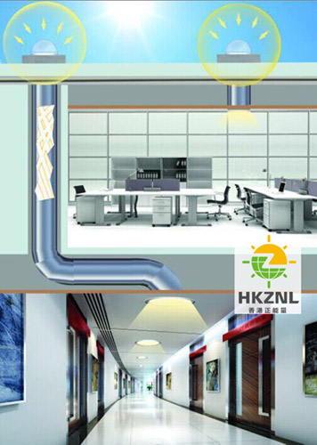 自然光照明系统不带光伏工作原理图 自然光照明系统不带光伏工作原理图